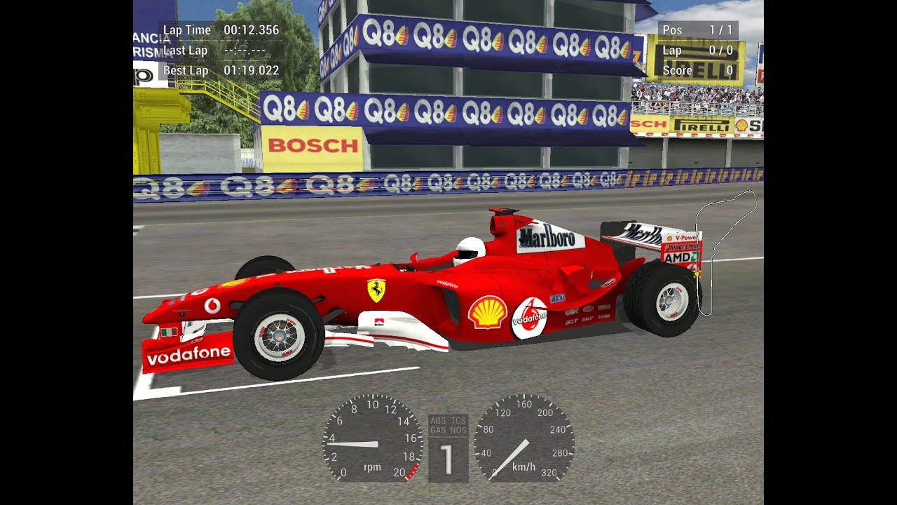 VDrift - Driving the Legendary Ferrari F2004 of Michael Schumacher at Monza