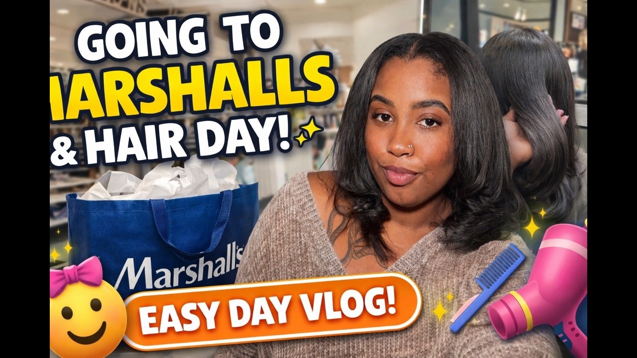 Spend the Day With Me | Marshalls Finds + Hair Day (Self Care Vlog)