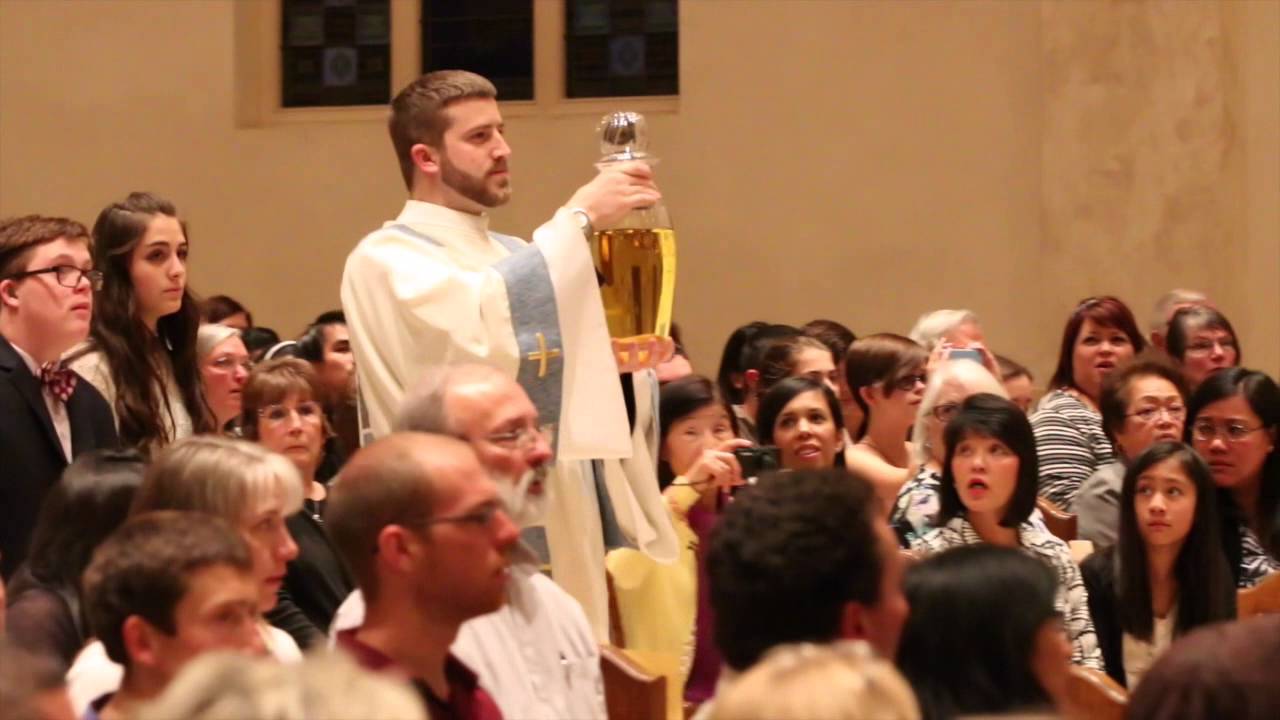 Chrism Mass gathers clergy, produces holy oils
