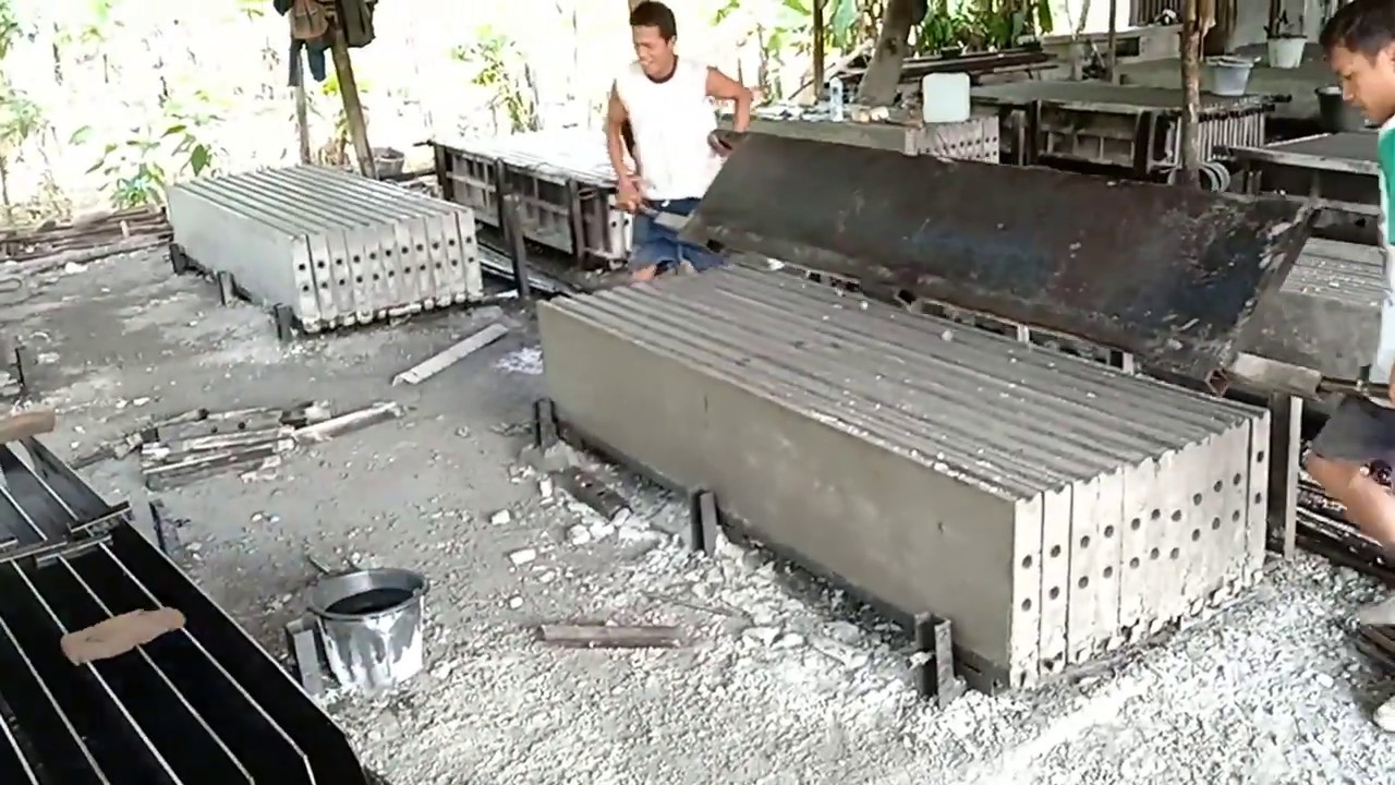tutorial setting cetakan pagar panel beton
