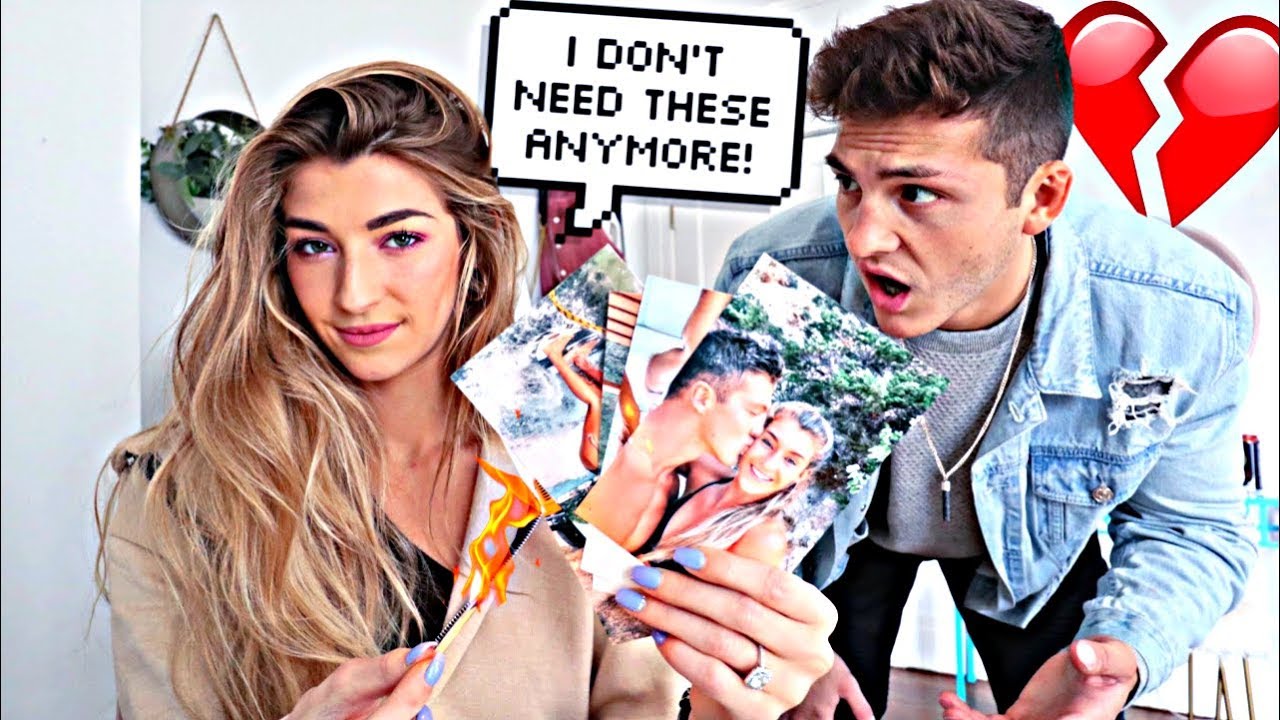 TAKING DOWN PICTURES OF MY FIANCE PRANK *EMOTIONAL*