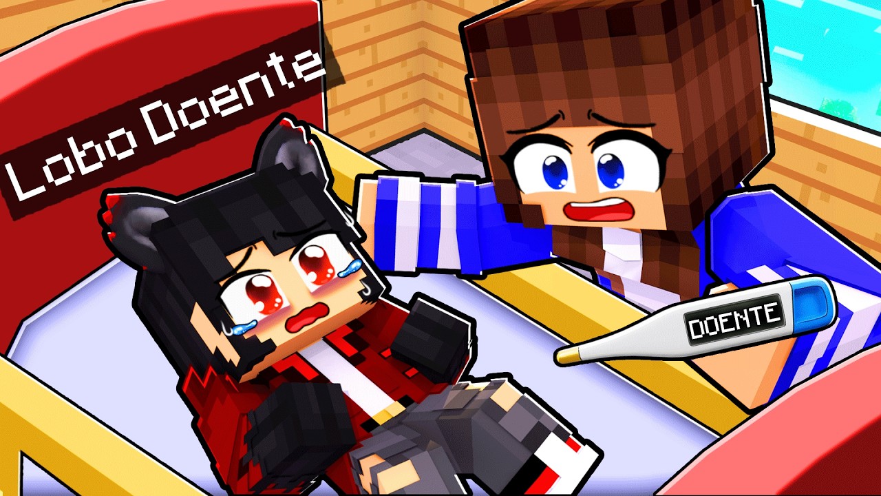 SALVEI o BEBÊ LOBO que está DOENTE no Minecraft ◂Miika▸