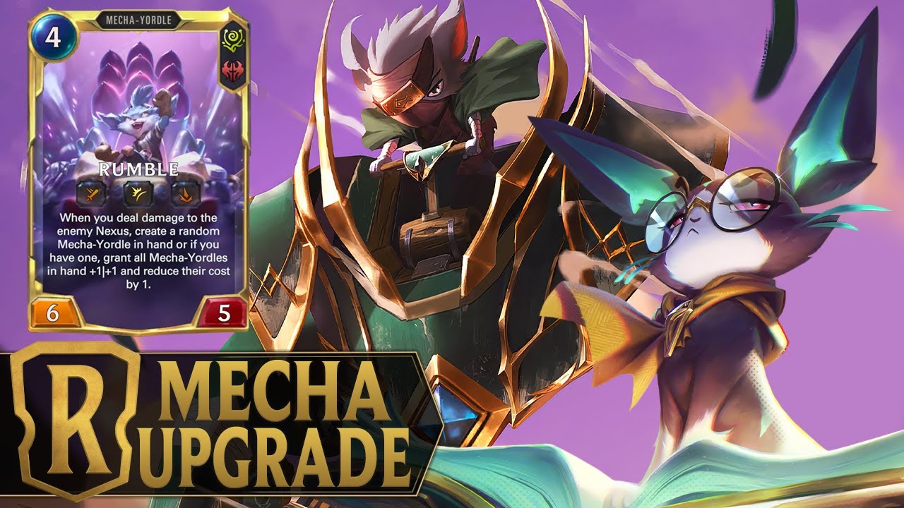 Upgrade The Mecha with Attach Unit - Yuumi & Rumble Deck - Legends of Runeterra A Curious Journey