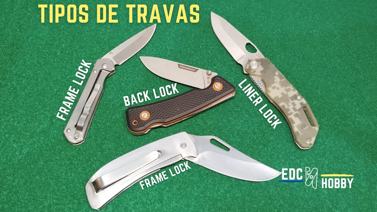 Tipos de travas de Canivete