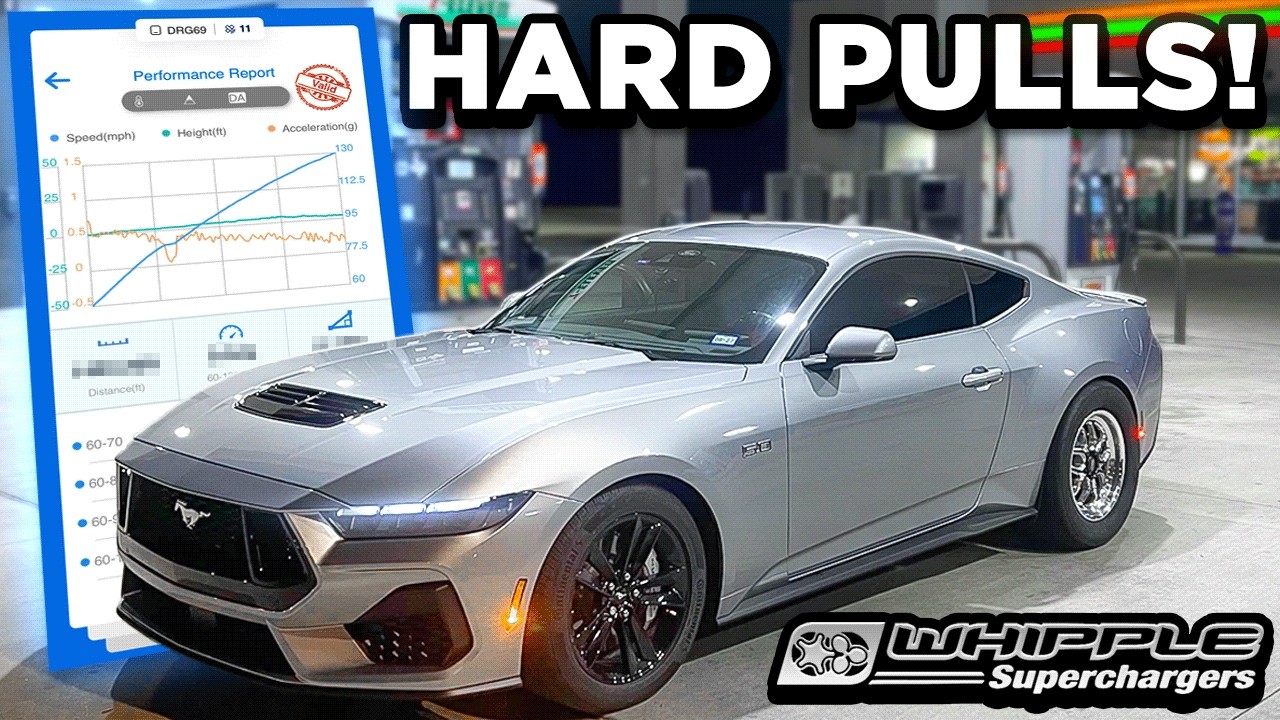 FIRST HARD PULLS In My 900HP WHIPPLE SUPERCHARGED S650 Mustang GT!! *SCARY FAST*