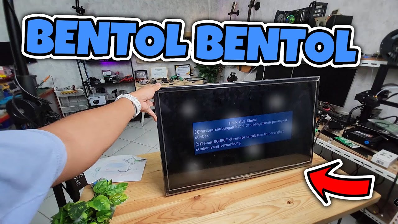 Perbaikan TV LED Samsung Bentol Putih di Layar