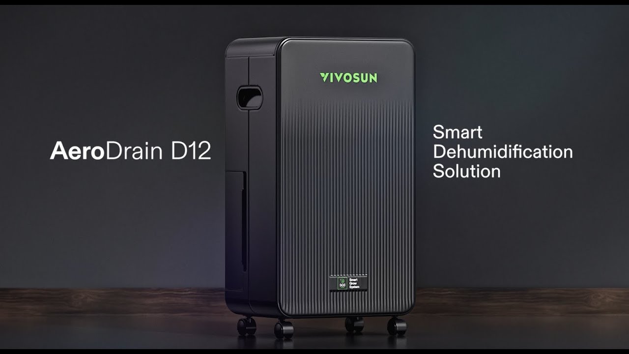 AeroDrain D12 | The Smart Dehumidifier Built for Growers