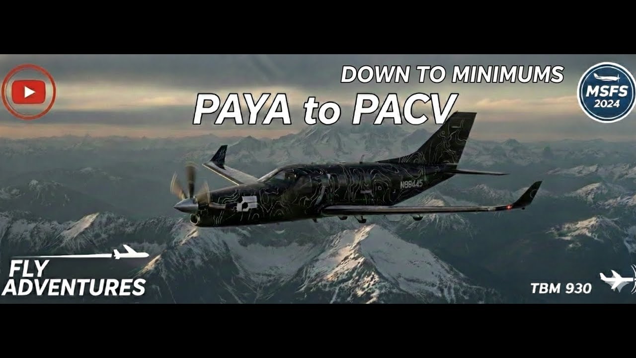 Down to Minimums – TBM 930 Alaska Snowstorm to Freezing Fog (MSFS 2024)