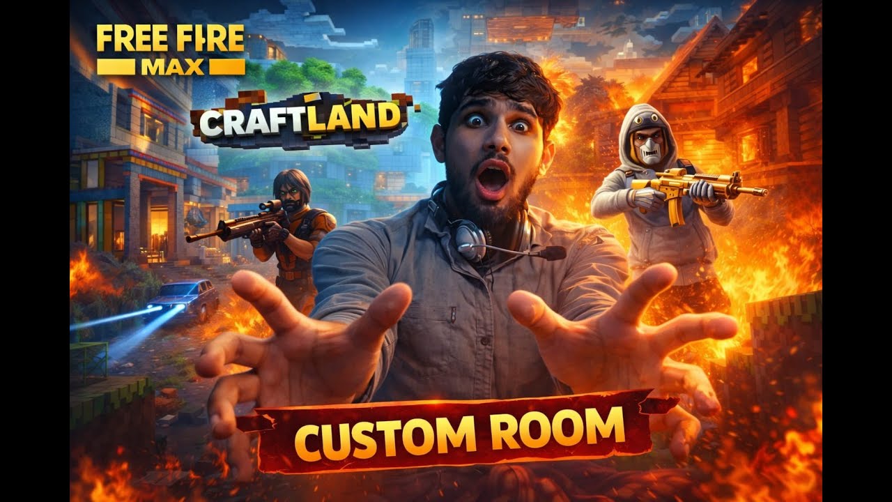 FREE FIRE MAX CRAFTLAND CUSTOM IMPOSSIBLE CHALLENGE  | {DAY 3} VIP BHAI LIVE STREAM ||