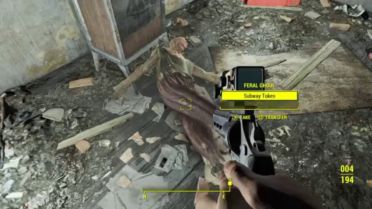 Fallout 4 - Killing Feral Ghouls in the National Guard Training Yard