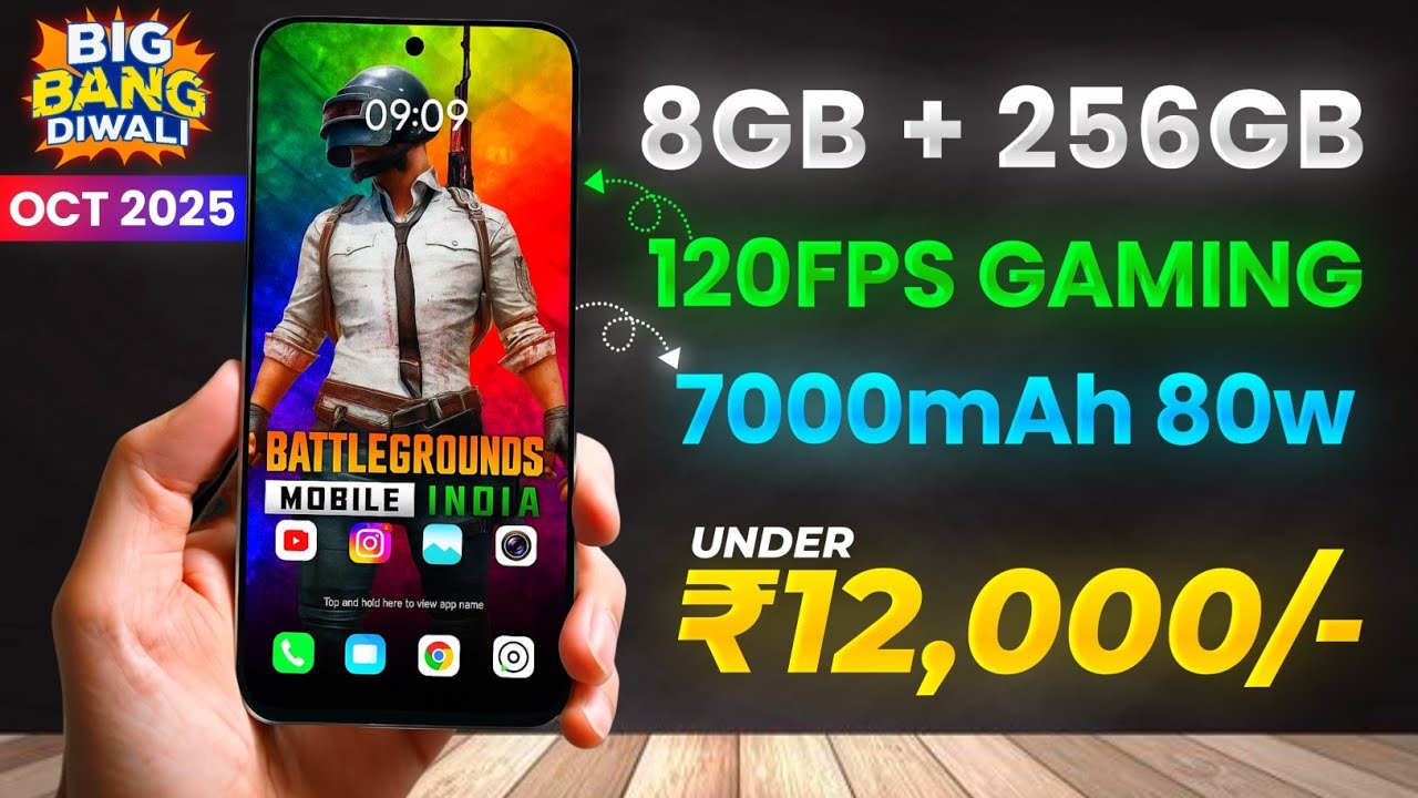 Best 5G Gaming Phones Under ₹12,000 🎮📱🔥 Power + Performance Kings! Diwali Sale 2025! 