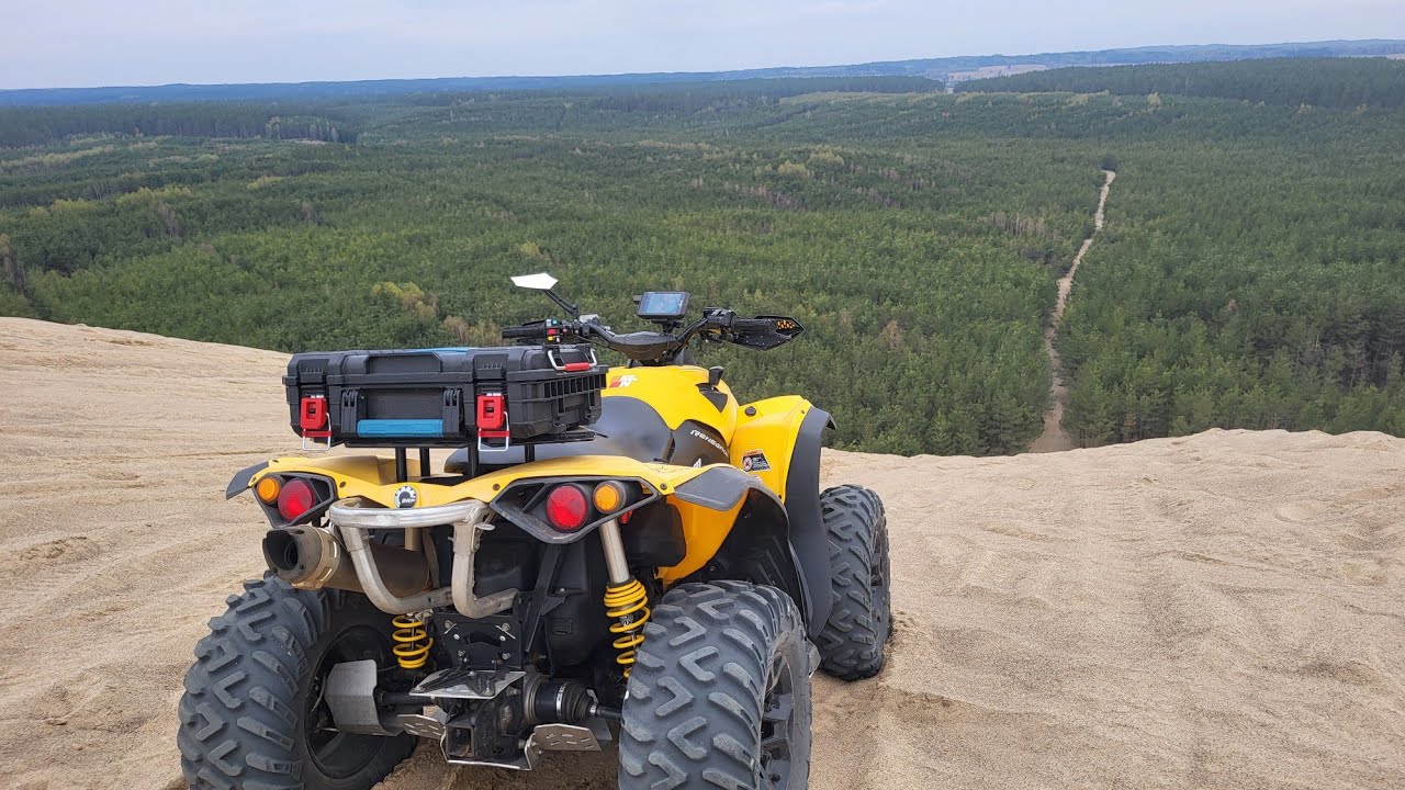 Biały B&oacute;r - Morze Bałtyckie 200 kilometr&oacute;w quadem | Canam Renegade 1000 | Garmin Montana 750i