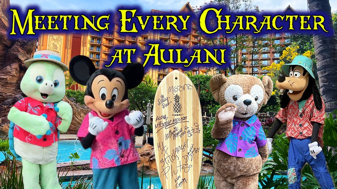 MEETING EVERY CHARACTER at AULANI! | Character Encounters & Magical Moment 🌺✨🐭