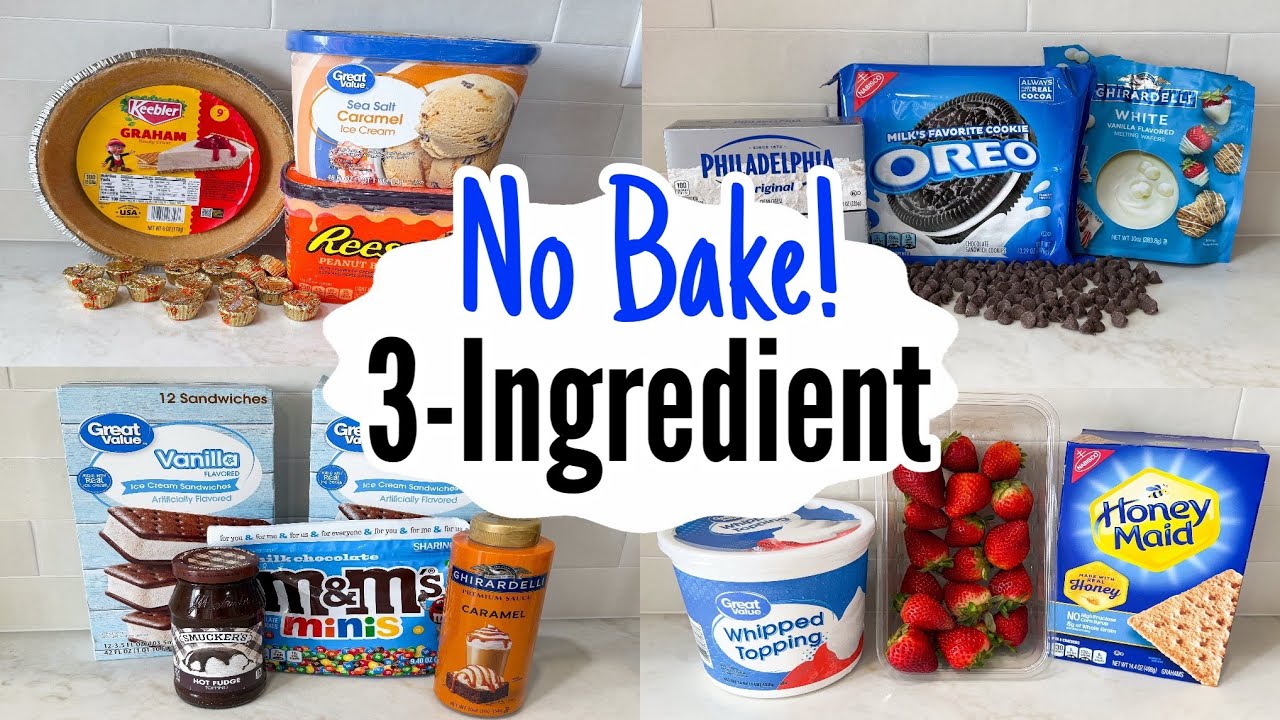 5 No-Bake Desserts with Just 3 Ingredients (Fast, Cheap & SO Good!) | Julia Pacheco