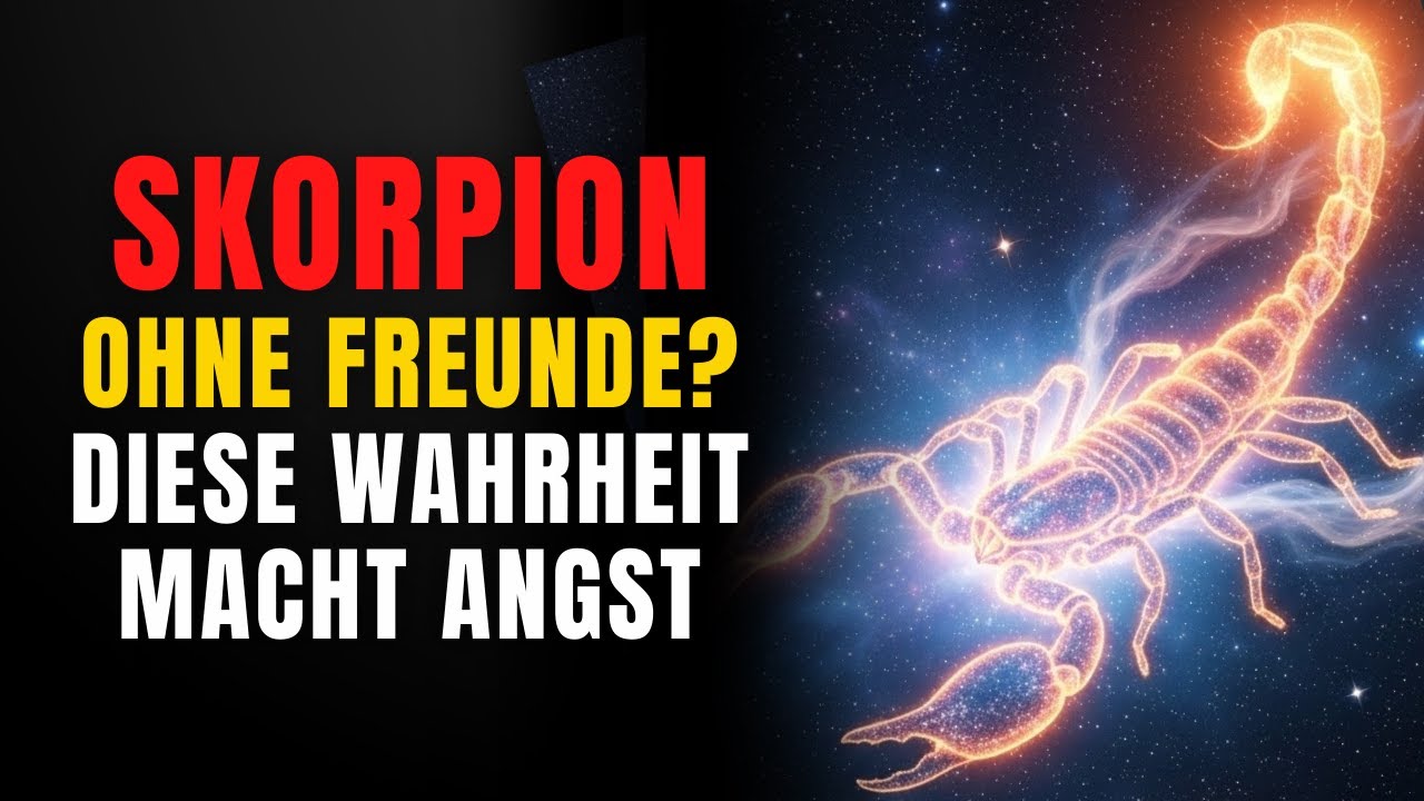 Skorpione mit WENIGEN oder NULL FREUNDEN besitzen diese 7 EIGENSCHAFTEN (SELTEN)