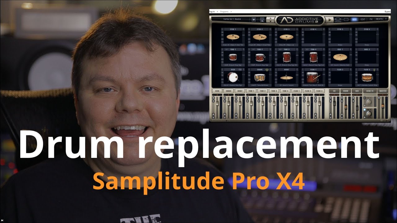 Drum replacement with Magix Samplitude Pro X4