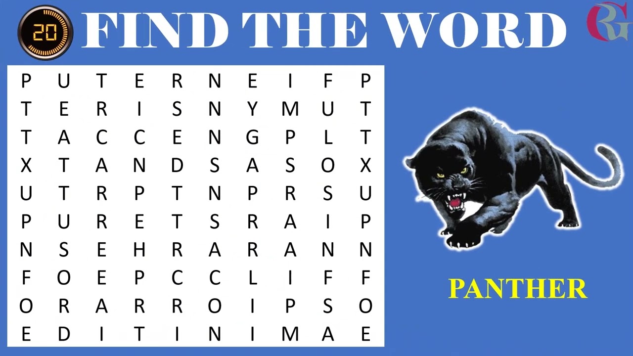Word Search Puzzles | Find the Hidden Word | Word Game | Word search finder | Find Word | Animal #7