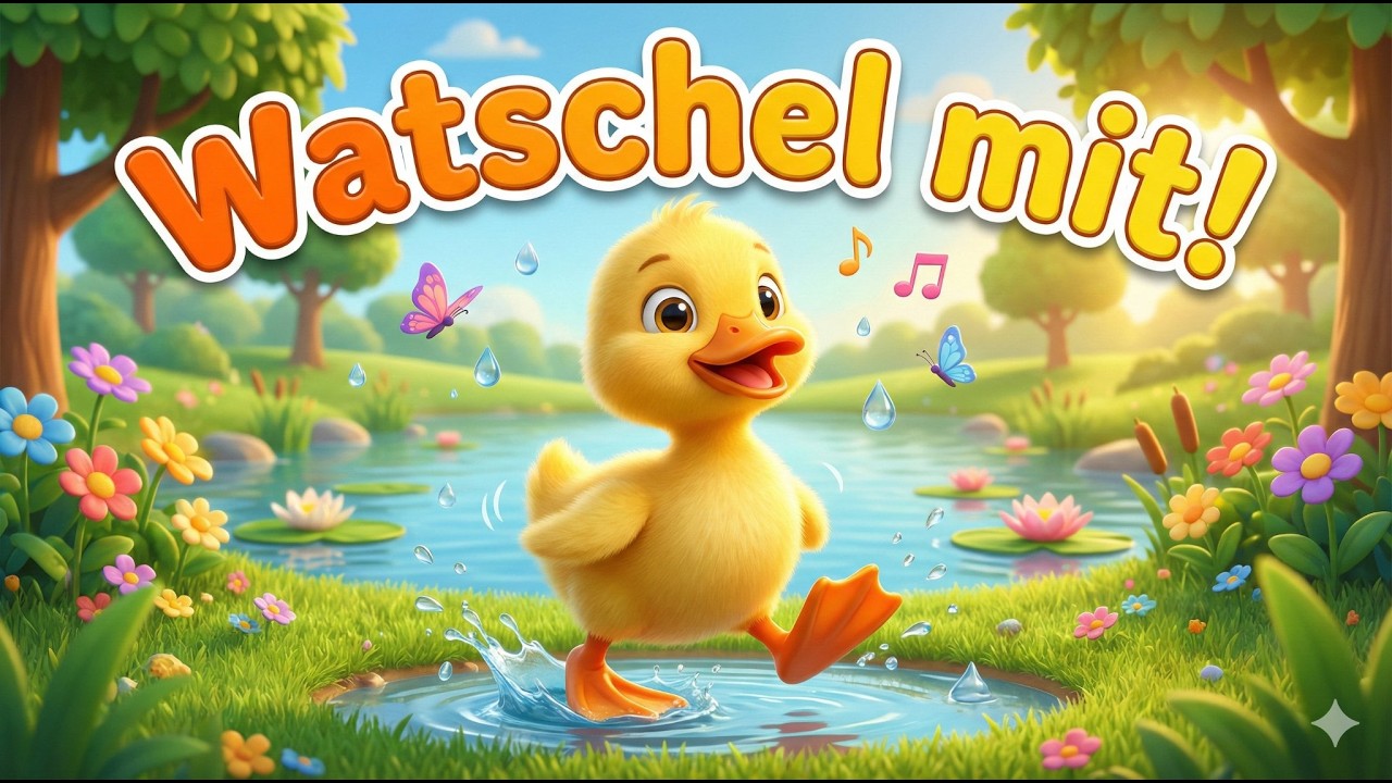 Das Enten-Lied (Watschel Watschel) - lustiges Kinderlied zum Mitmachen & Tanzen