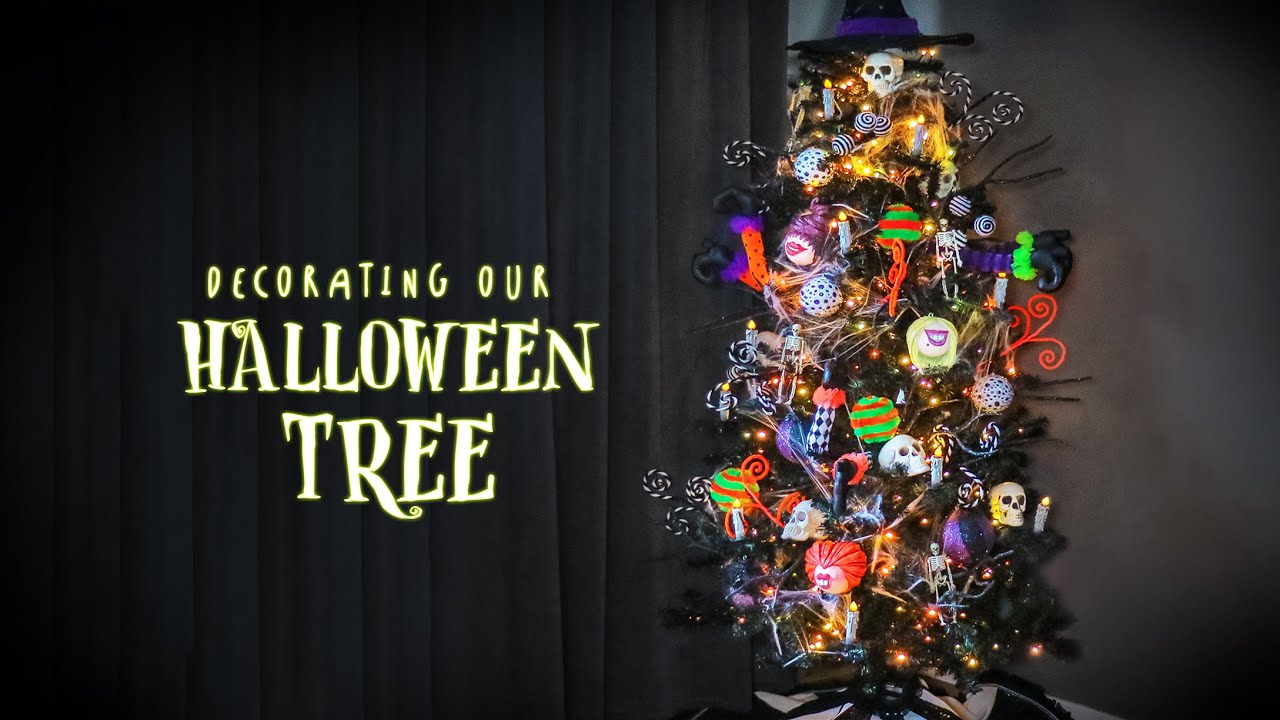 Decorating our Halloween Tree 2020 | How to Decorate a Halloween Tree