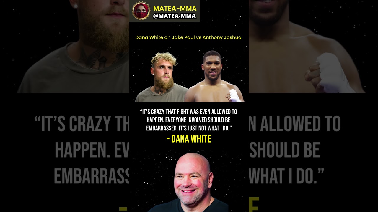 Dana White Reacts to Jake Paul vs Anthony Joshua 🔥 