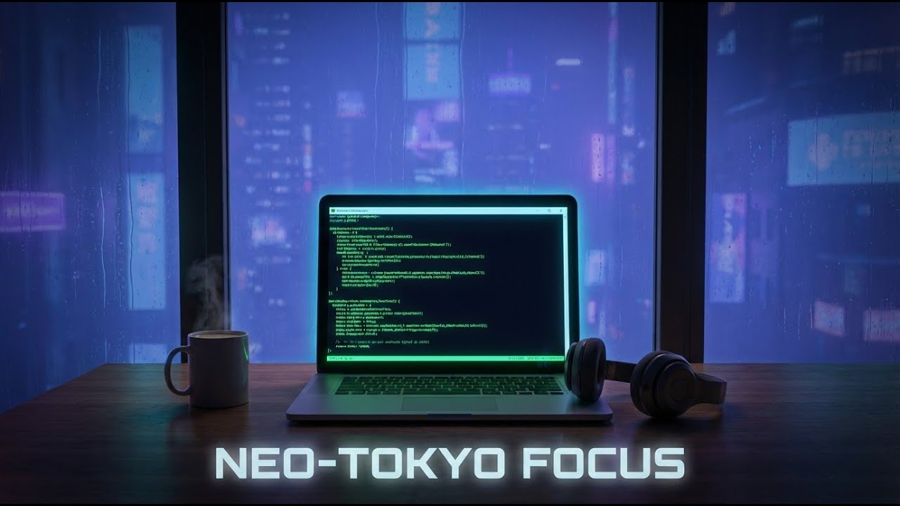 POV: You're coding at 3AM in Neo-Tokyo 🌃 [Deep Focus Cyber Jazz]