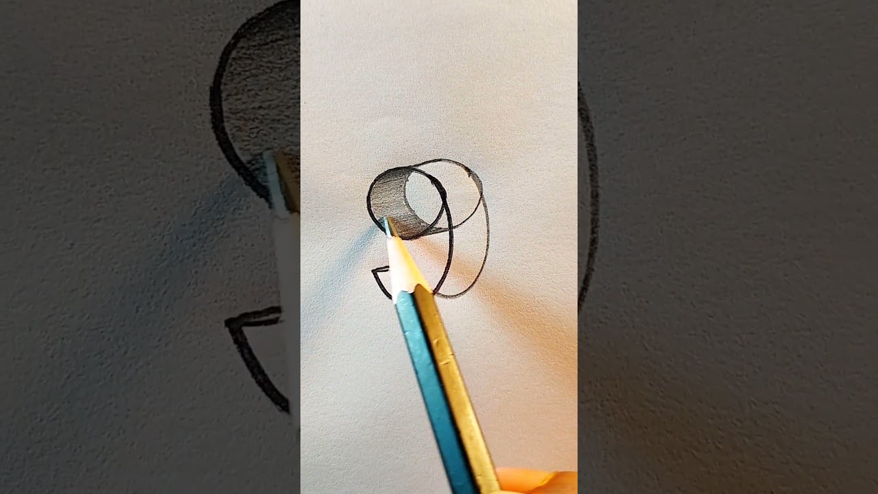 3d number illusion #3dart #calligraphy #sketch