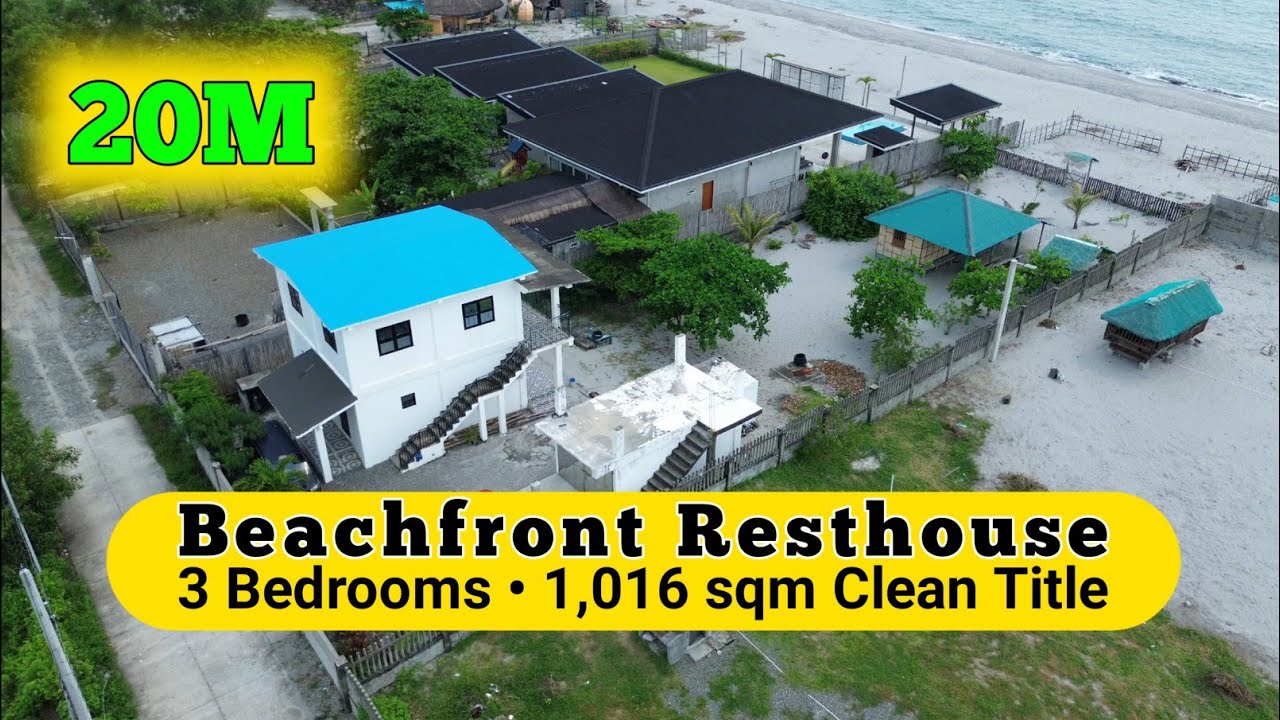 (SOLD)Sunset Beachfront Resthouse in Cabangan, Zambales