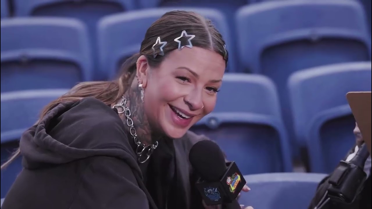 Lilith Czar messing around on a vans warped interview