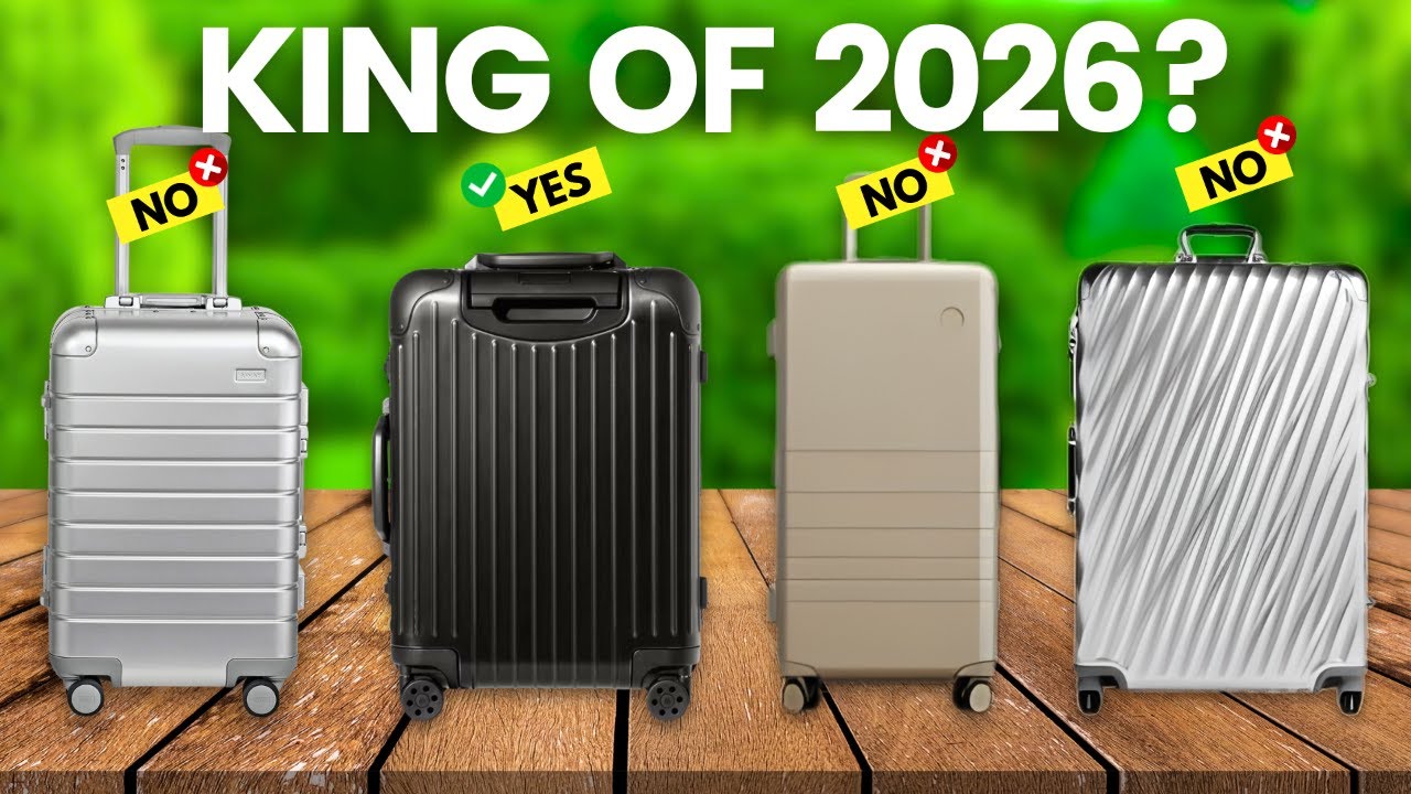 6 лучших алюминиевых чемоданов 2026 года (Rimowa vs Monos vs Tumi vs TRAVELKING)