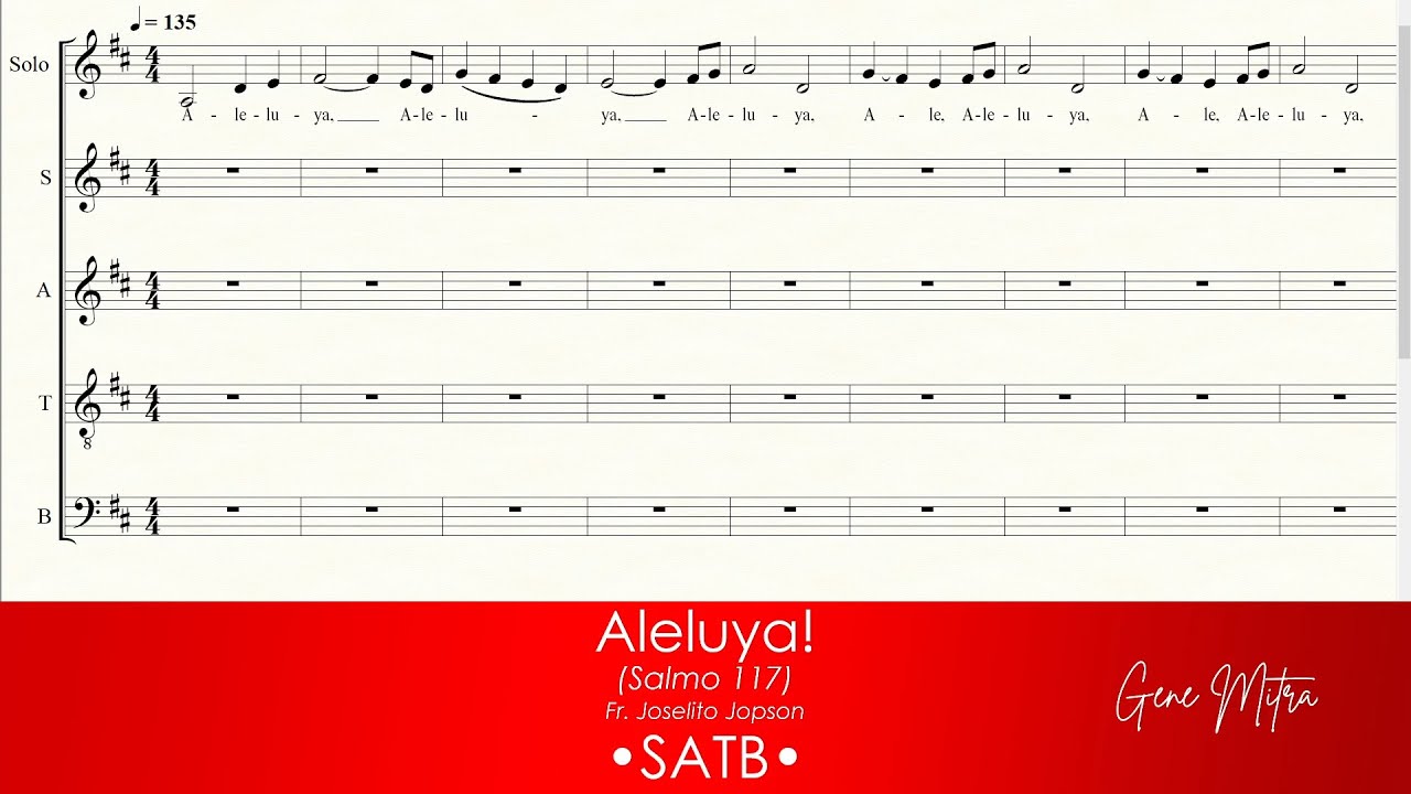 Aleluya! (Salmo 117 | Fr. Joselito Jopson) • SATB