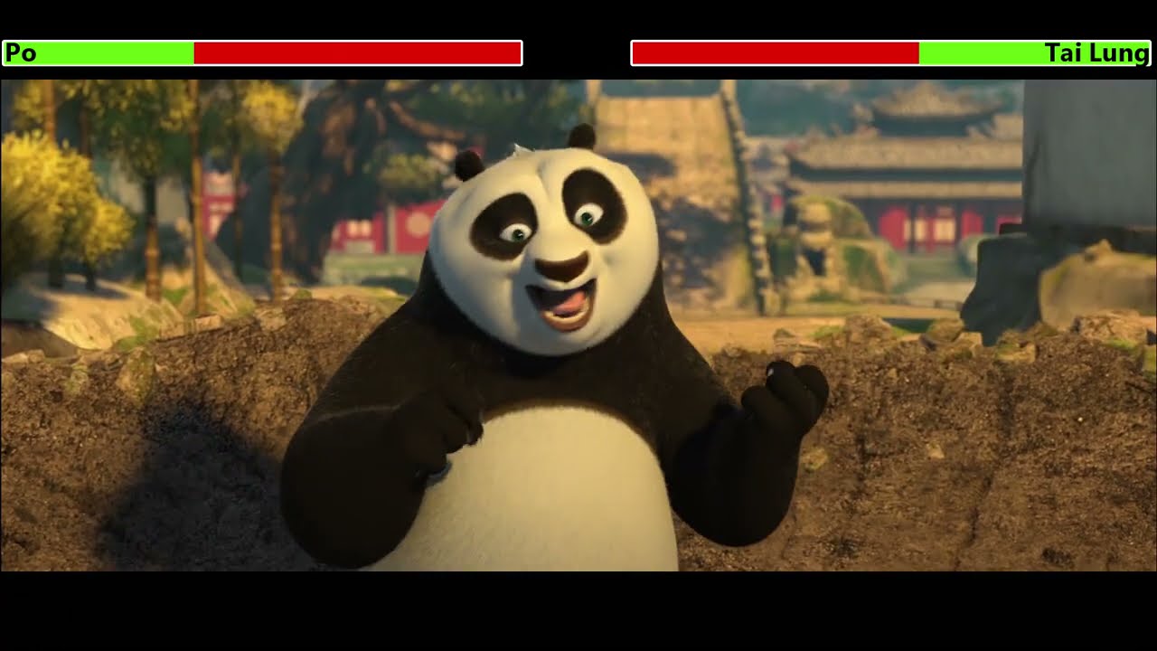 Po vs. Tai Lung with healthbars