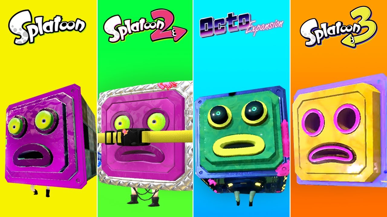 Evolution of Octostomp in Splatoon Games (2015-2022)