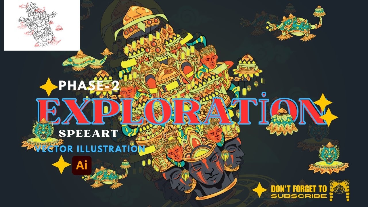 Trimurti Series Phase 2: Exploration &ndash; Mythic Futuristic Art Speedpaint