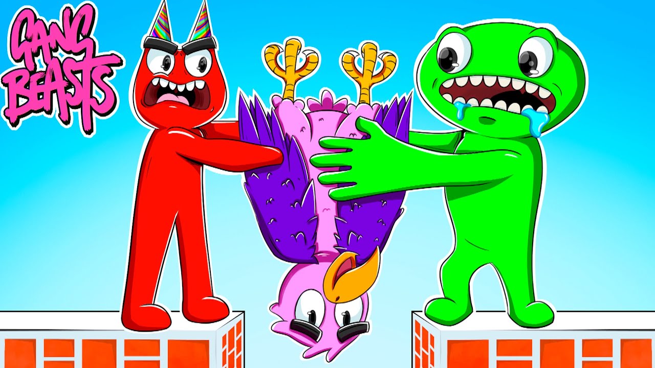 GANG BEASTS com GARTEN OF BANBAN ! #soporcausa