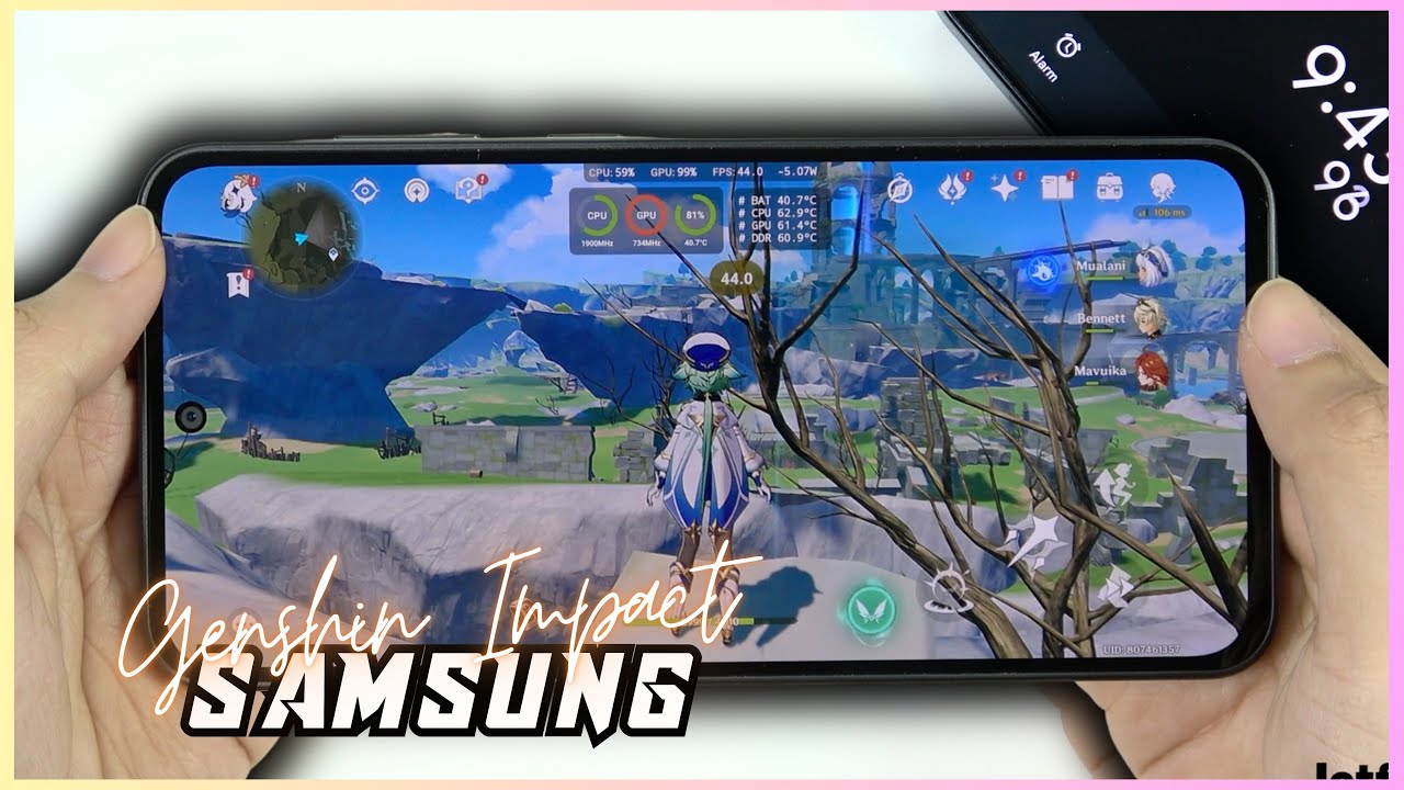 Samsung Galaxy A36 Genshin Impact Gaming test | Snapdragon 6 Gen 3, 120Hz Display