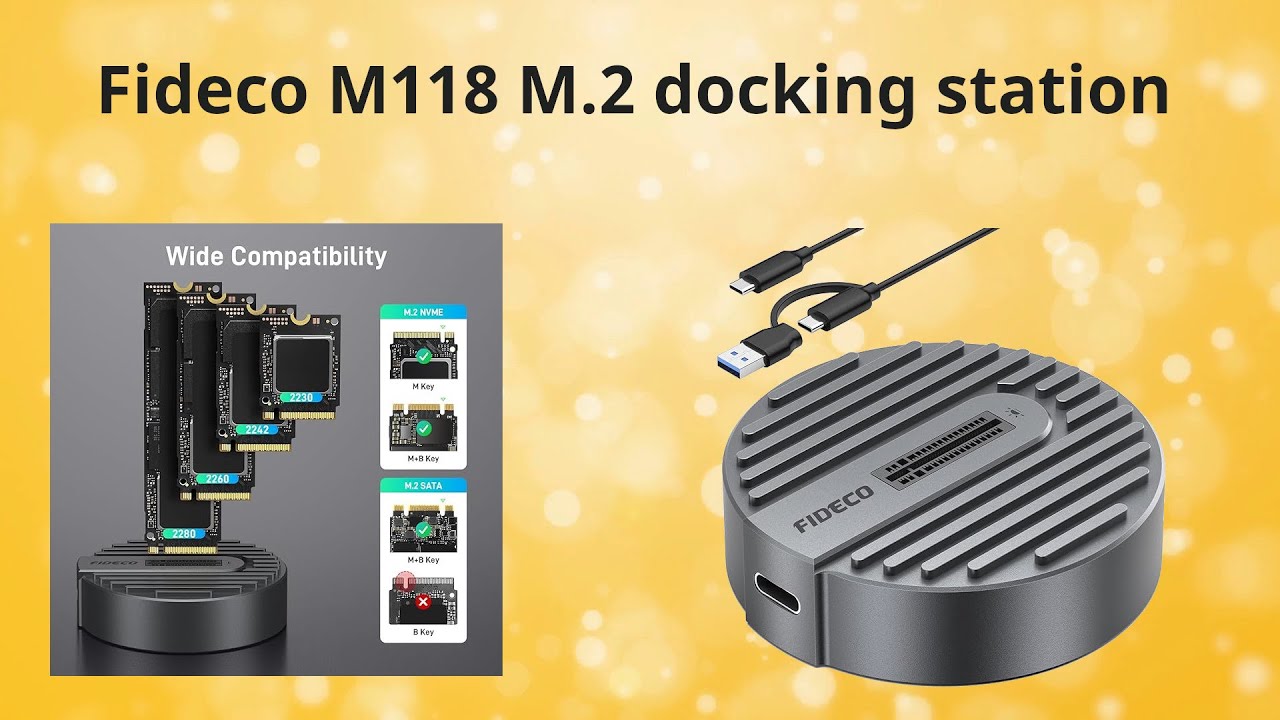 Fideco M118 M.2 SSD Docking Station - This is fast!