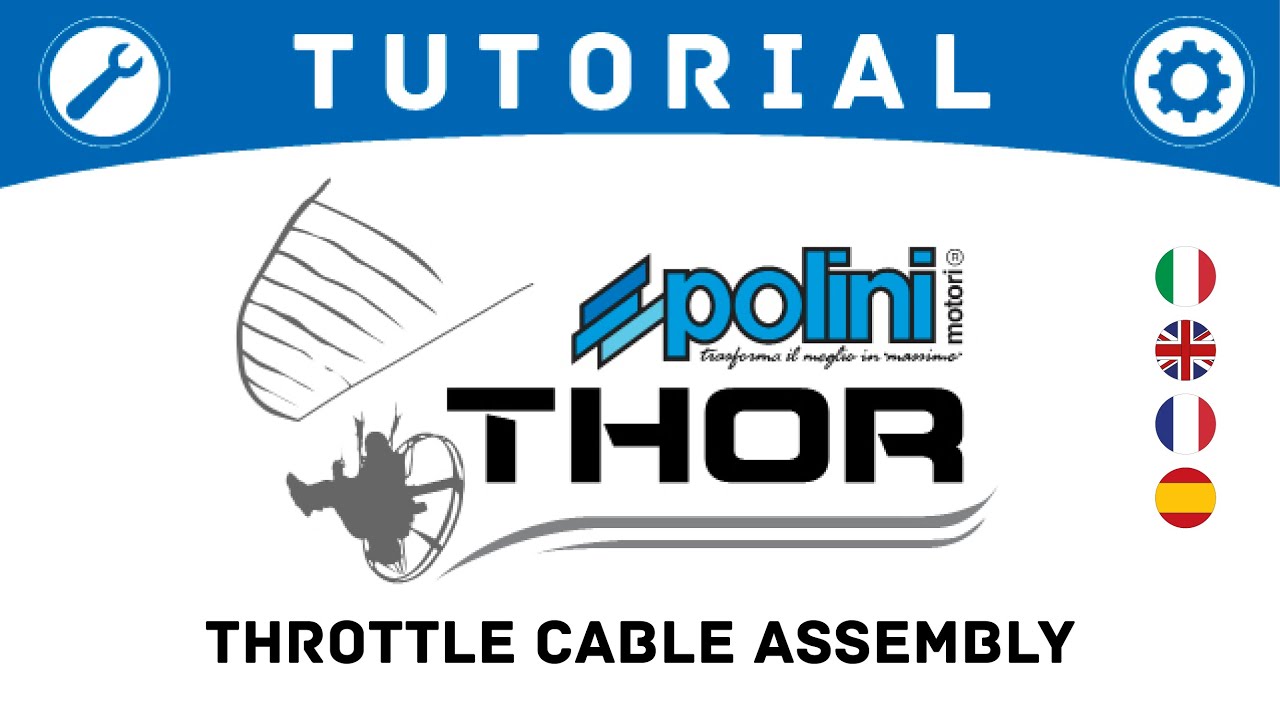 Polini THOR - Installazione cavo acceleratore (sub ENG - SPA - FRA - ITA)