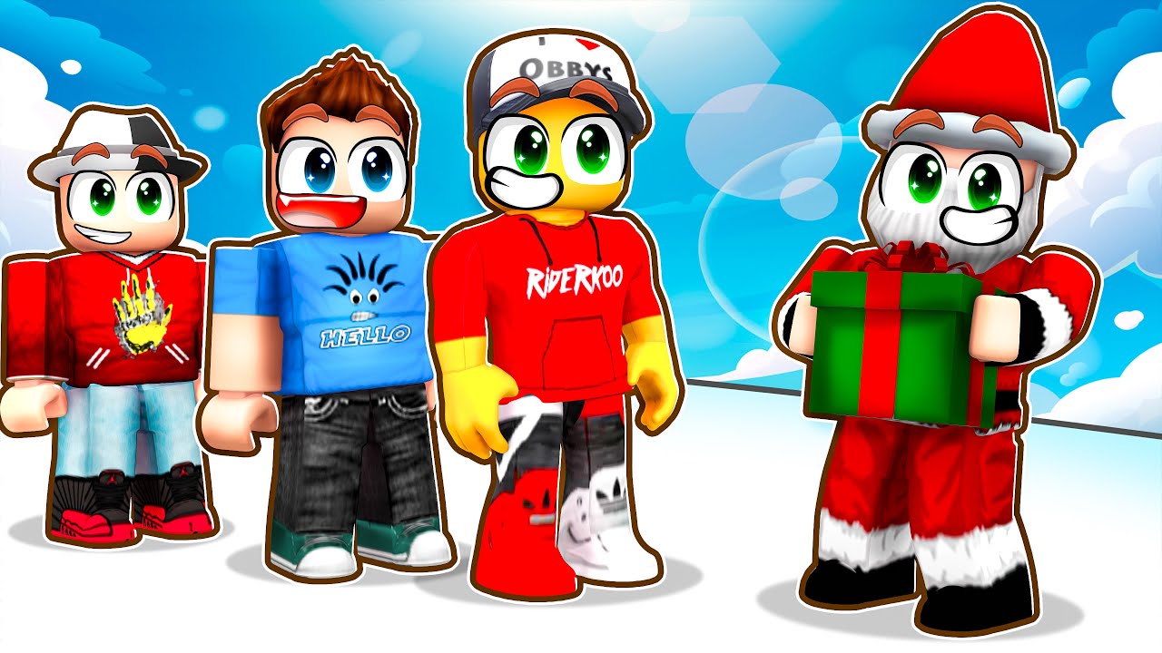 Stojíme ve frontě 1000 lidí na VÁNOČNÍ DÁREK... 🎁 (Roblox Santa's Gift Line)