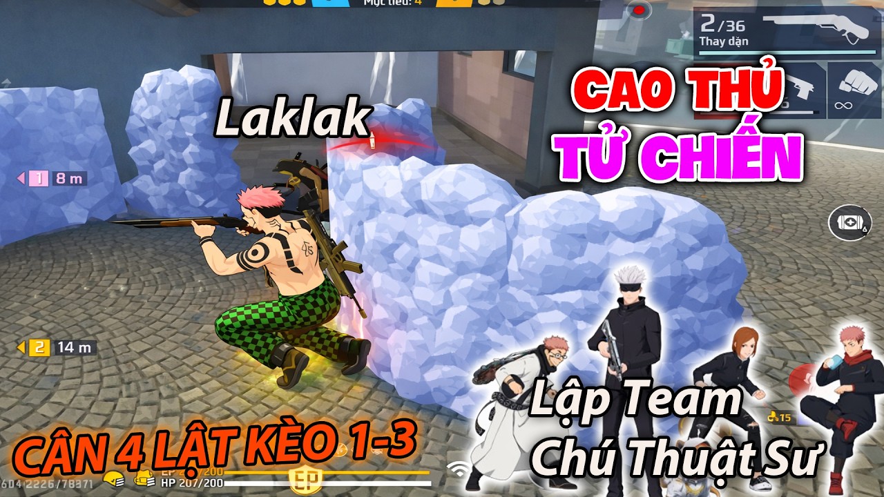 Lập Team Anime Leo Cao Thủ Tử Chiến Lật Kèo Cân 4 Khi Gặp Ác Quỷ LakLak Cực Căng