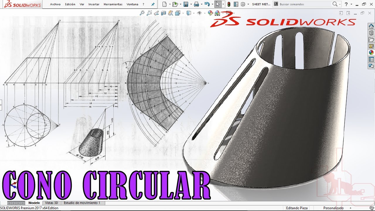 CAD | CHAPA METALICA | SOLIDWORKS | PLIEGUE RECUBIERTO