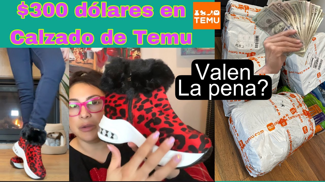Compre $300 dólares en zapatos en TEMU para ver si valen la pena 🧐Mi opinión REAL🤯