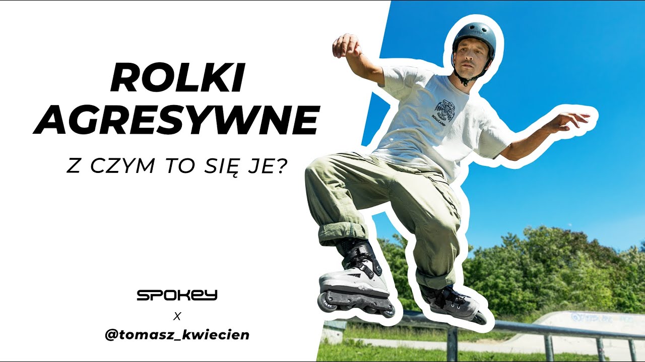 Rolki agresywne - styl, jazda, jak zacząć, dla kogo? Szybkie Q&A Spokey x Tomek Kwiecień
