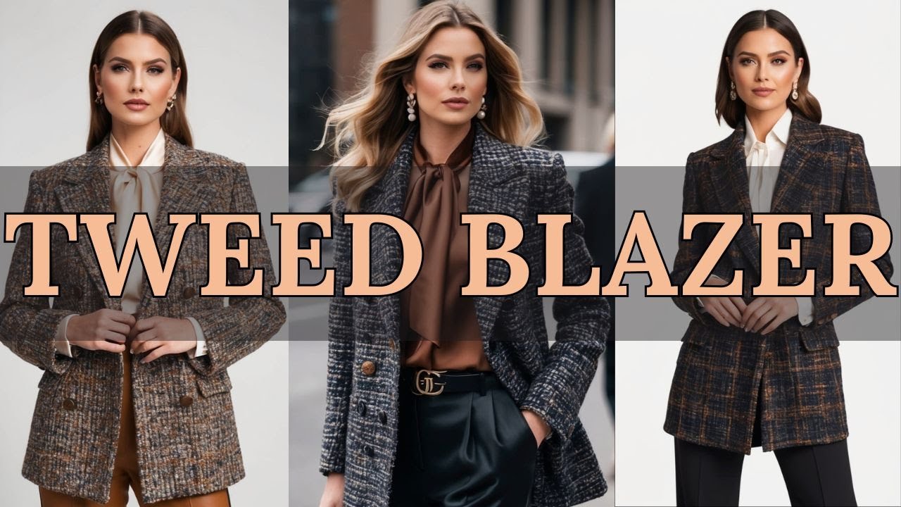 50+ Stylish Tweed Blazer Styles You Must Love | Fashion Trends 2025
