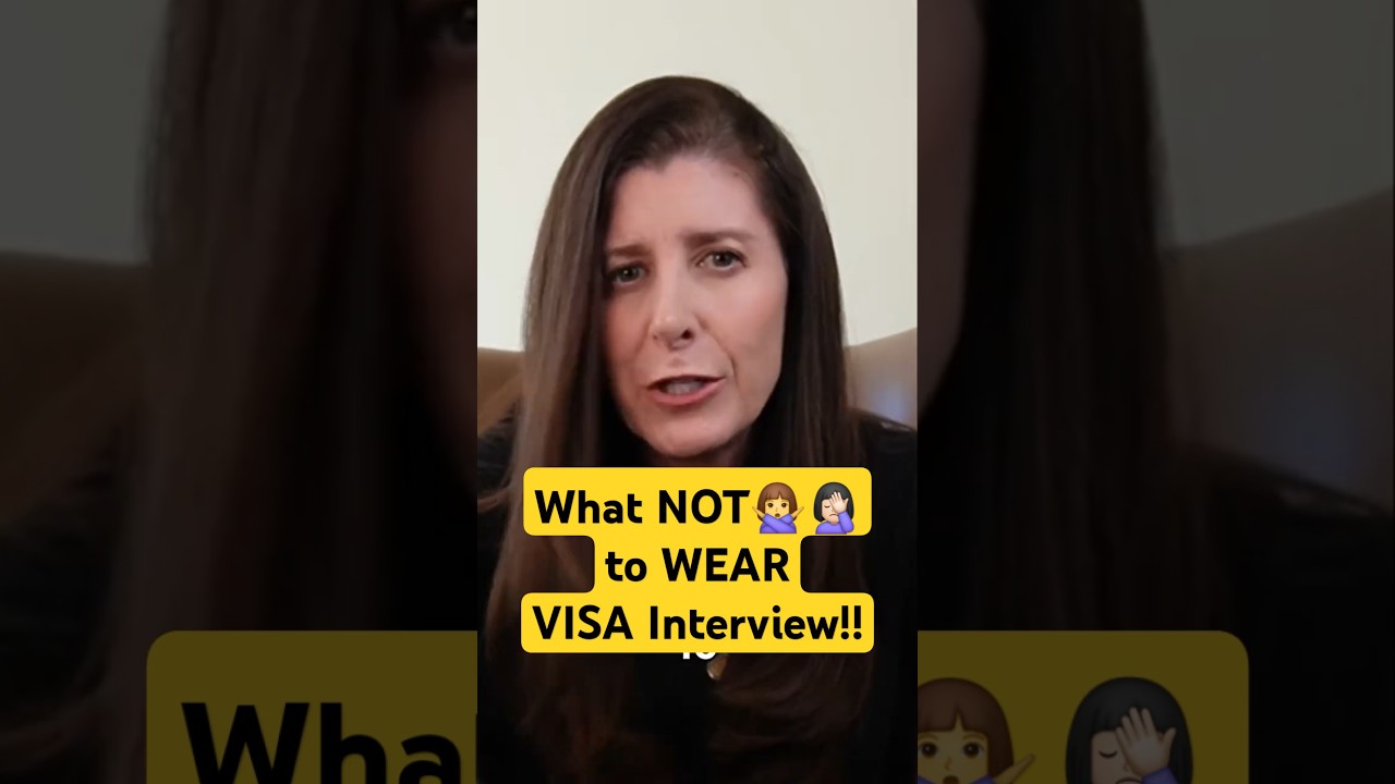 Избегайте этих нарядов на собеседование на получение визы в США #USvisainterview #usvisa #visaint...