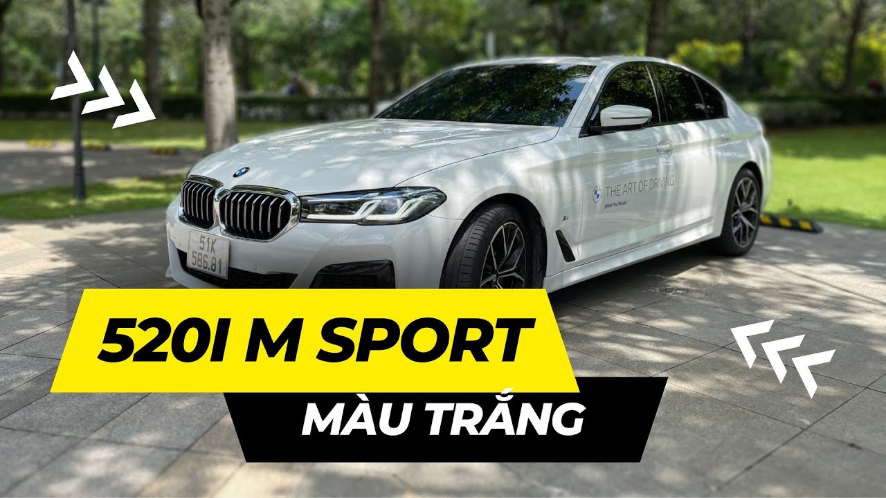 Xem Chi Tiết BMW 520i M Sport Màu Trắng Nội Thất Cognac Từ Trong Ra Ngoài