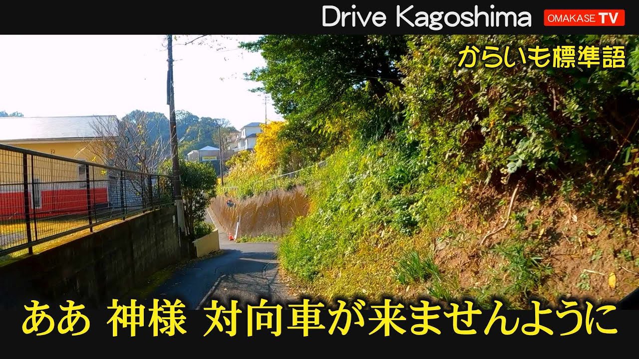 鹿児島ドライブ　鹿児島の地形が面白い　慈眼寺通り　坂之上　光山　産業道路　七つ島　ドライブVlog　鹿児島の道路 おまかせテレビ Omakase TV
