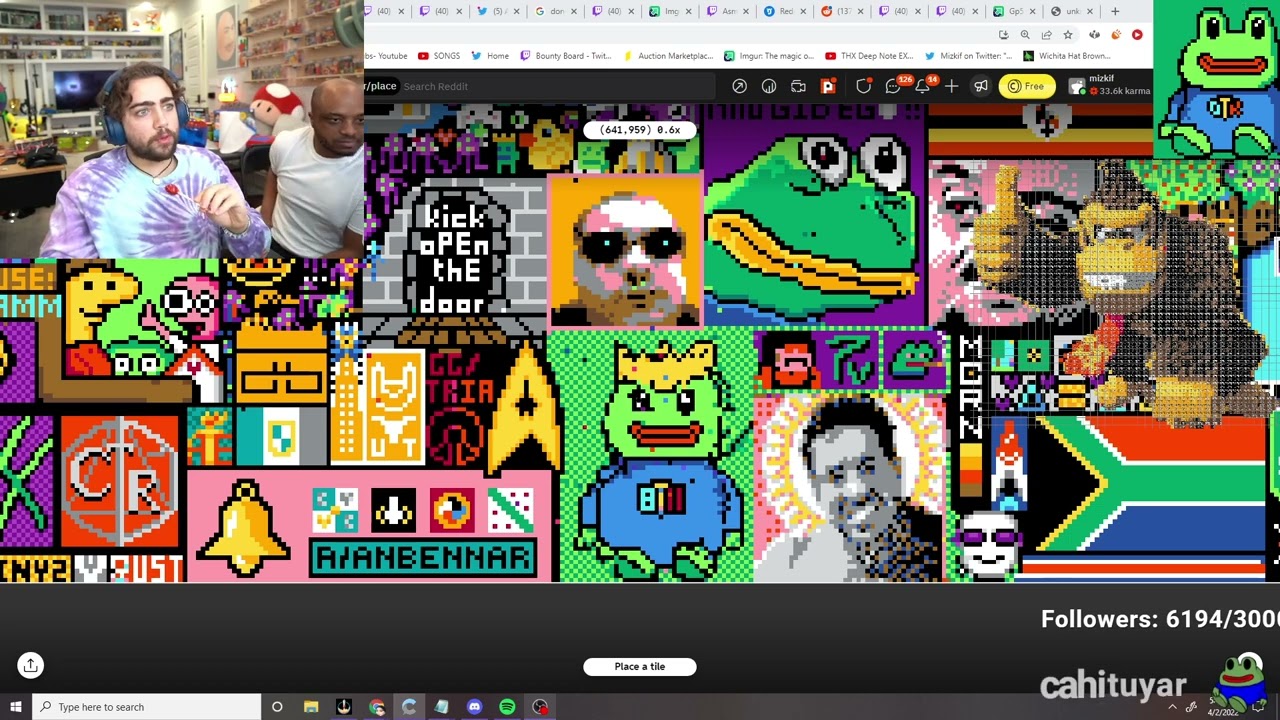Reddit r/place Highlights Twitch