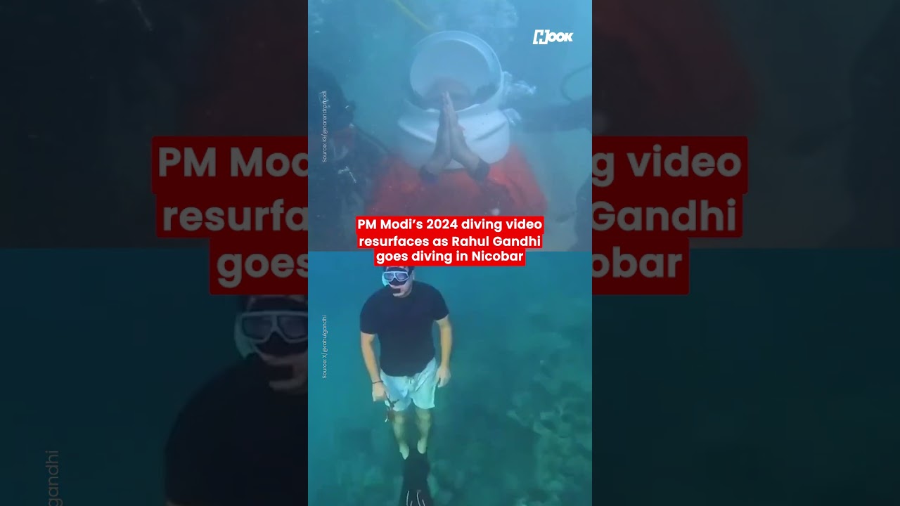 PM Modi's old diving video resurfaces amid Rahul&rsquo;s scuba dive in Nicobar