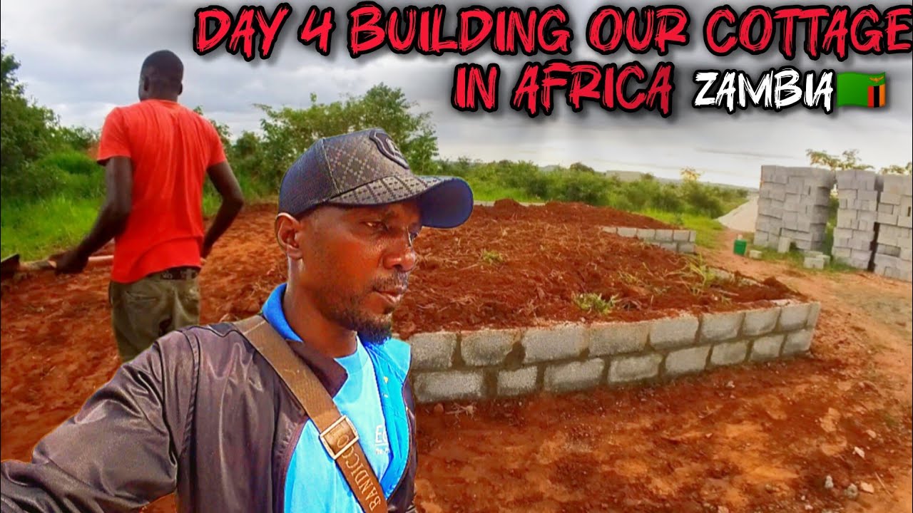 #Dayfour of building our cottage in Africa, Lusaka Zambia #building