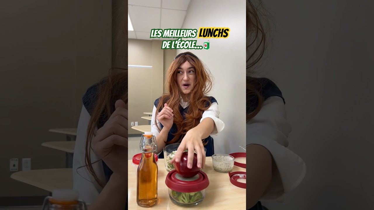 La personne avec les MEILLEURS LUNCHS de l’école!!!🥪🧃 